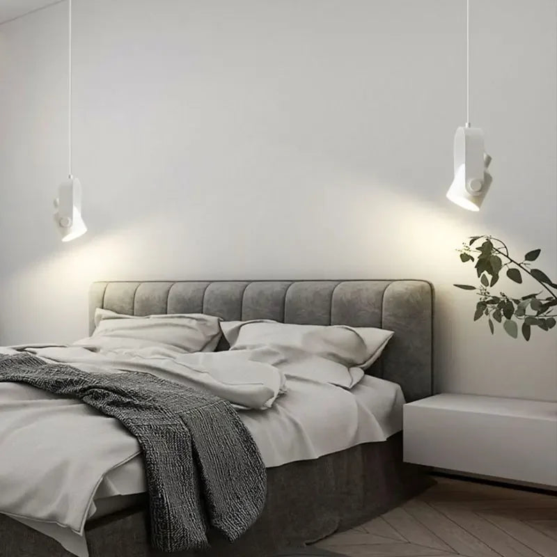 Lustre Macaron Nordic Design en Bois Brut et LED