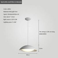 Suspension LED Nordik en fer au design moderne