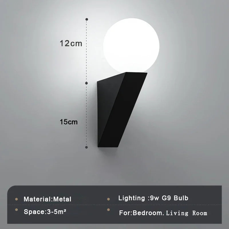 Applique murale LED en verre pour illuminer votre intérieur.