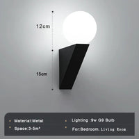 Applique murale LED en verre pour illuminer votre intérieur.