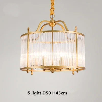 Lustre Moderne en Cuivre avec Tubes de Verre - 2 Modèles Exclusifs