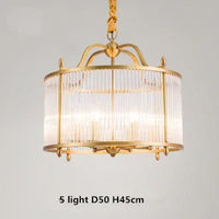 Lustre Moderne en Cuivre avec Tubes de Verre - 2 Modèles Exclusifs