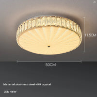 Plafonnier LED de luxe en cristal et design moderne - Édition 2024