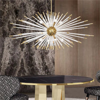 Lustre de Luxe Nouveau : Design Cristal Pissenlit LED Suspendu