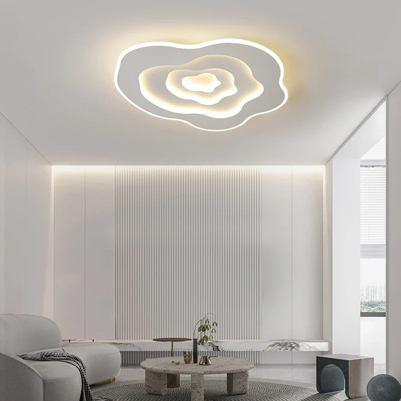 Plafonnier LED Nordique Minimaliste pour une Atmosphère Romantique