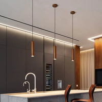 Suspension LED Grain de Bois - Style Nordique Moderne