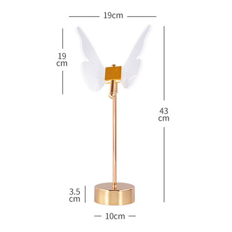 Lampe à poser vintage en métal doré Anila LED