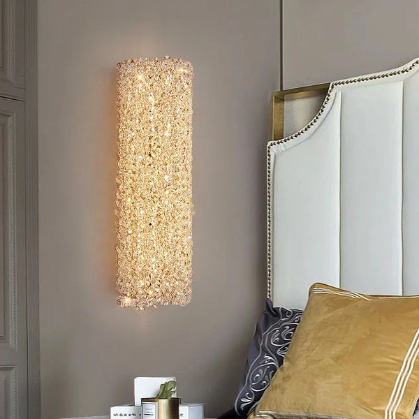 Applique murale en cristal de luxe contemporain
