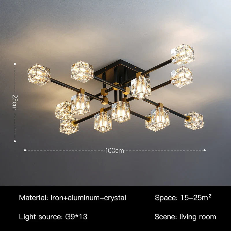 Plafonnier LED Crystal Luxe