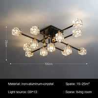 Plafonnier LED Crystal Luxe
