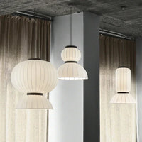 Suspension LED en soie minimaliste pour le restaurant-bar Wabi Sabi de la chambre à la salle à manger