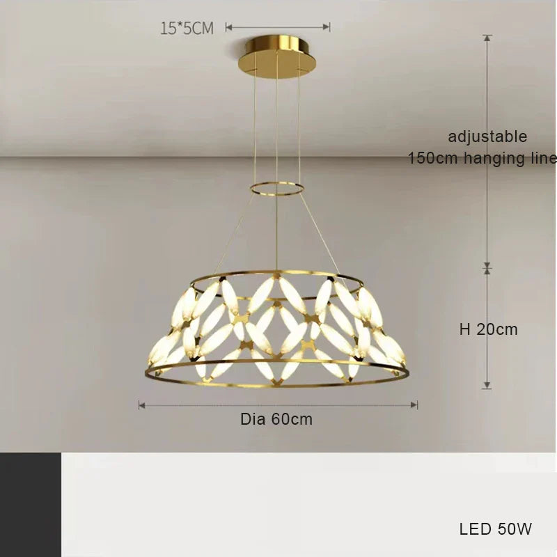 Plafonnier LED Minimaliste Moderne avec Abat-Jour Fantaisie: Style Durable