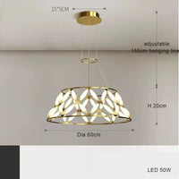 Plafonnier LED Minimaliste Moderne avec Abat-Jour Fantaisie: Style Durable
