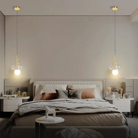 Suspension LED en cristal nordique, design décoratif