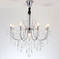 Lustre de Pays en Cristal et Fer Forgé