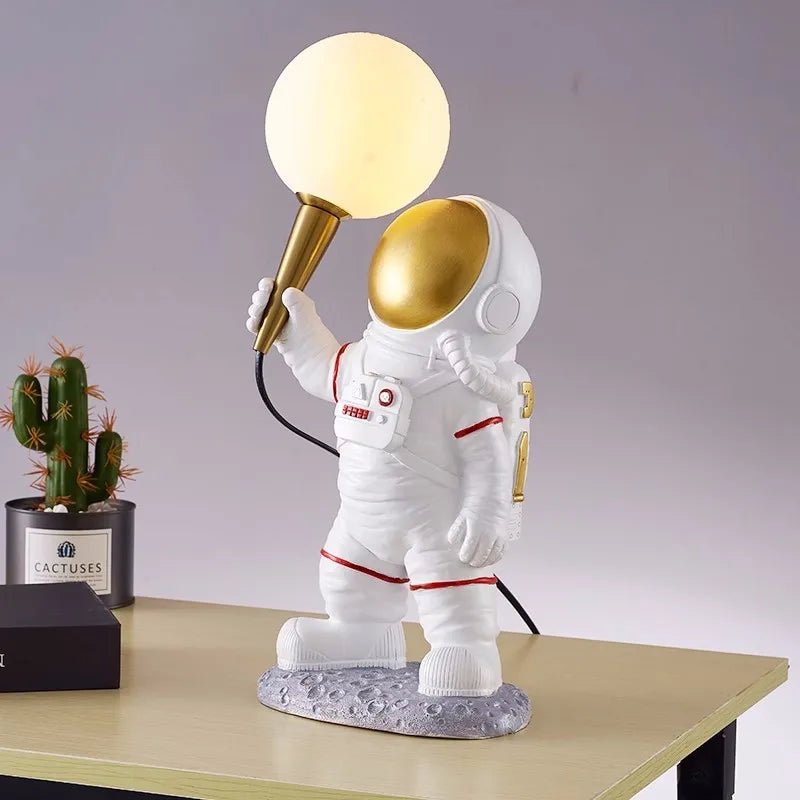 Lampe de table Astronaute Lune Veilleuse