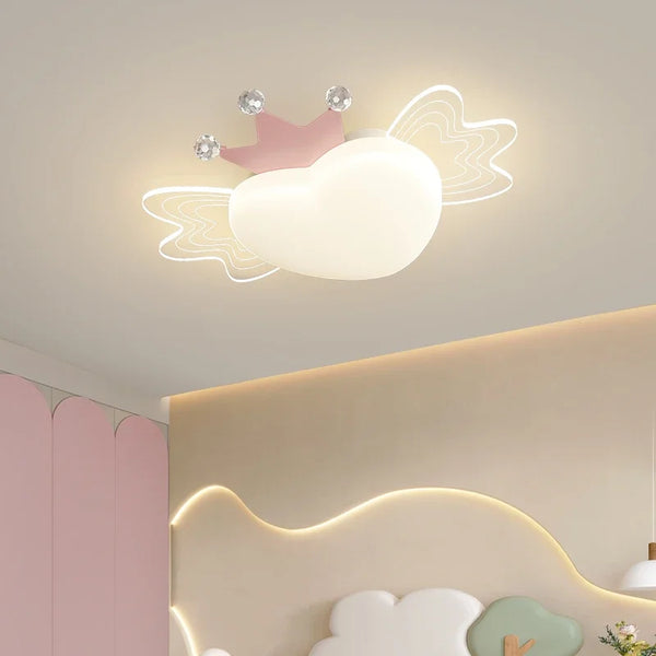 Plafonnier LED Avion Cœur Nordique - Protection des Yeux