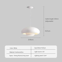 Suspension LED Nordic Champignon suspendu - Design Épuré
