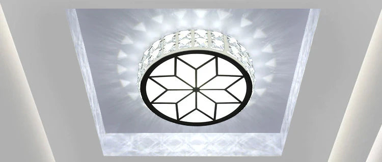 Plafonnier LED moderne en cristal pour un éclairage intérieur sophistiqué