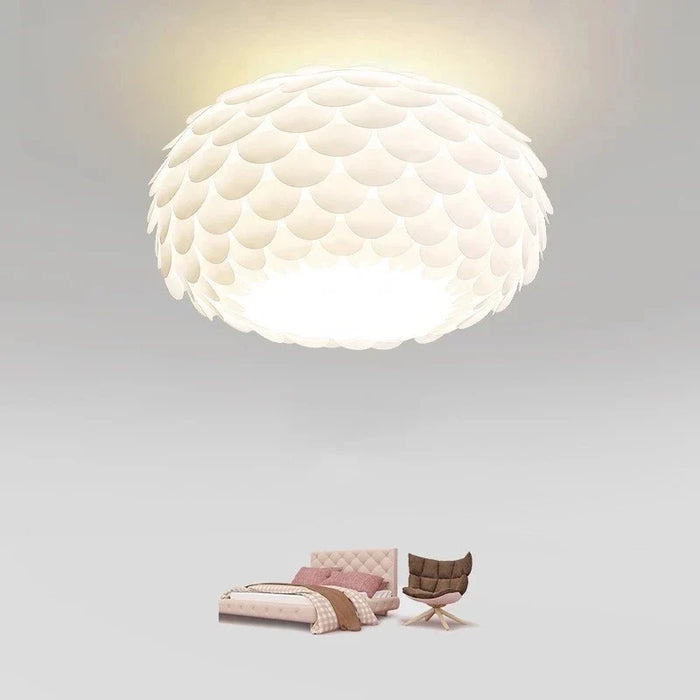 Lustre nordique en PVC minimaliste pour une déco tendance