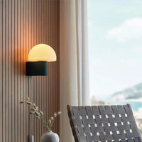 Applique murale design pour chambre à coucher avec prise et escalier en verre champignon pour salon et couloir
