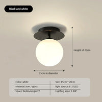 Plafonnier LED en verre - Style Moderne