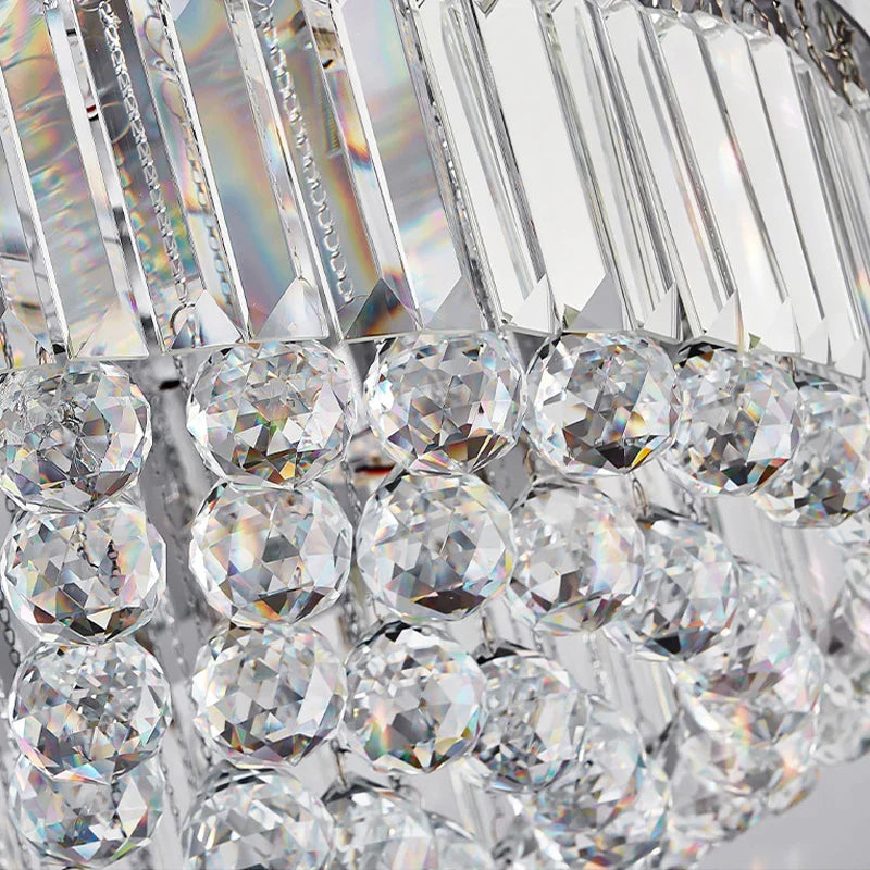Plafonnier LED de luxe en cristal pur