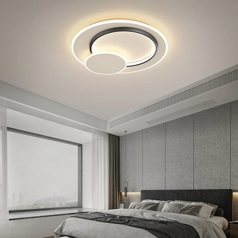 Lustre Circulaire Moderne pour un Éclairage Intérieur Décoratif