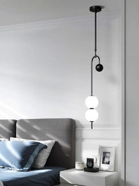 Lustre LED en Fer et Verre pour une Décoration Intérieure de Style.