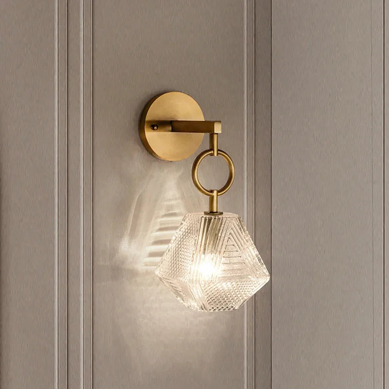 Applique murale en verre style nordique américain LED vintage Edison - Edition Limitée