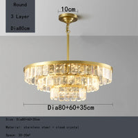 Lustre en cristal multicouche nuage et brume pour hôtel - Corps en acier de luxe