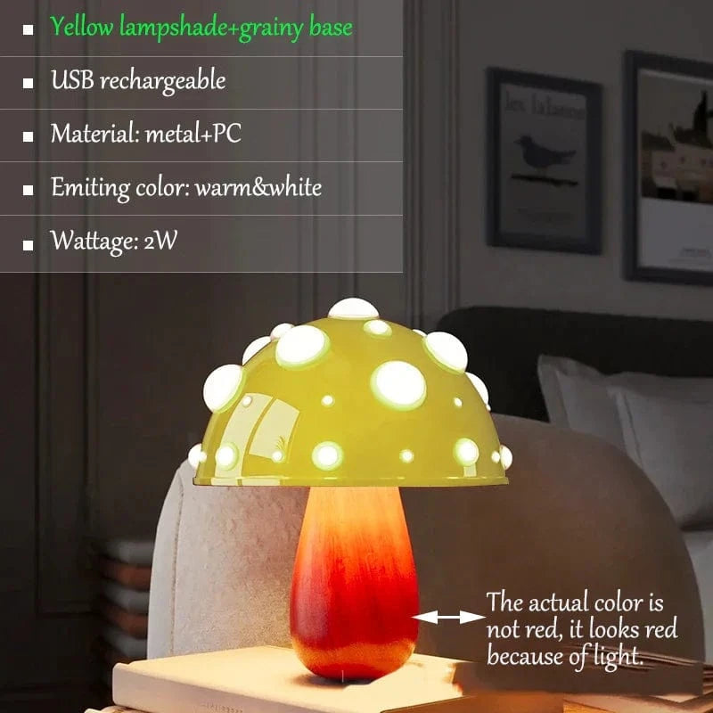 Lampe de Table LED "Mushroom Glow"