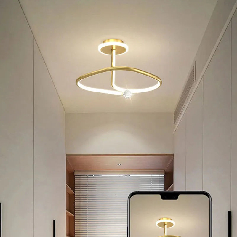 Plafonnier Rond Cristal LED