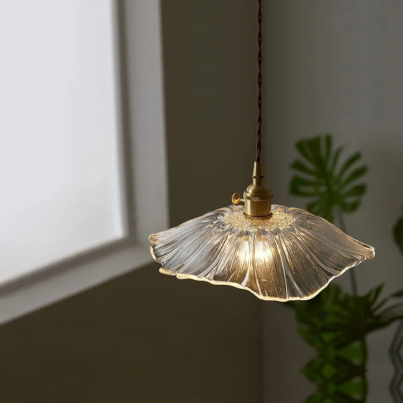 Suspension Américaine Fleur de Verre pour Décoration Intérieure