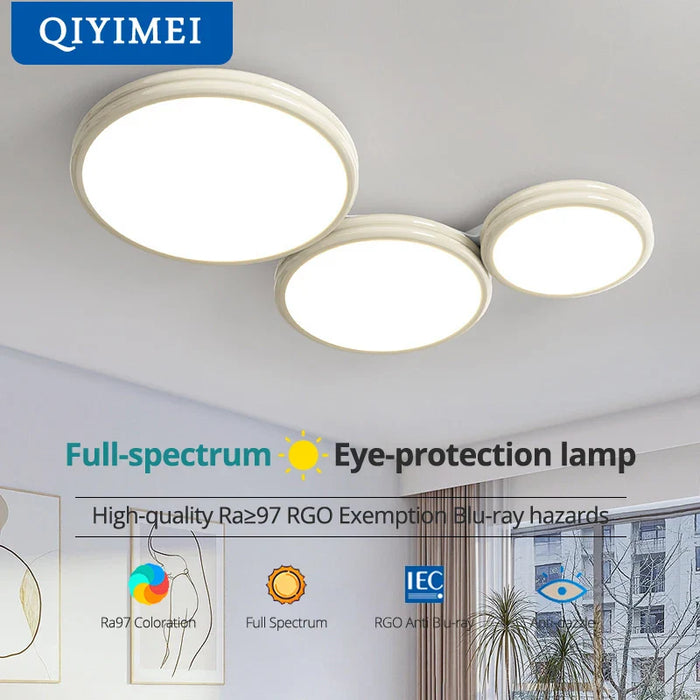 Plafonnier rond minimaliste LED pour éclairage intérieur