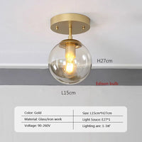 Plafonnier LED en verre - Style Moderne