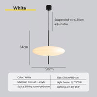 Suspensions "Modern UFO" noires et blanches