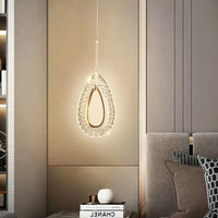 Suspension LED en cristal de style nordique