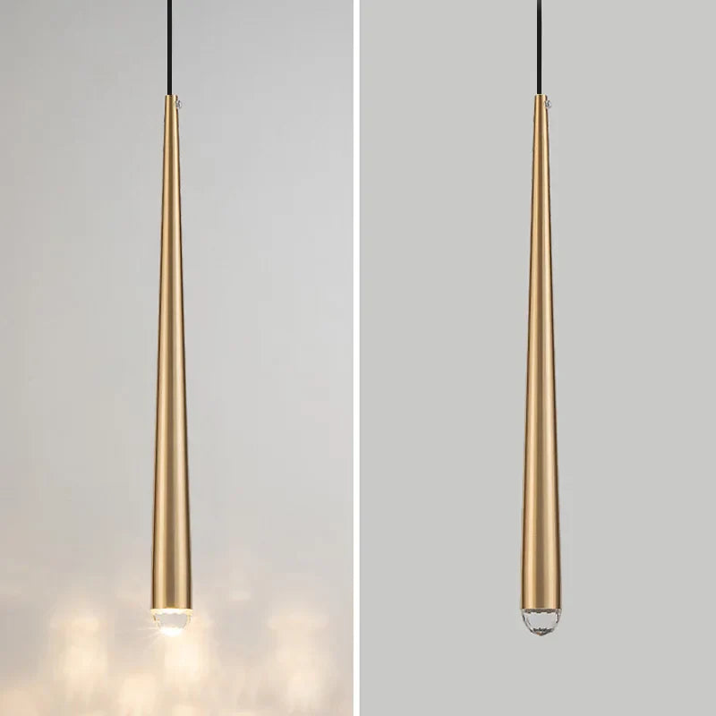 SuspensionCône LED Long Tube Acrylic Bubble Light