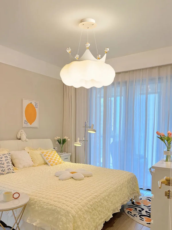 Lustre Crème Moderne