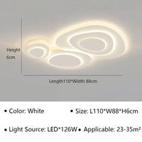 Plafonnier LED minimaliste au design contemporain