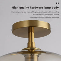 Plafonnier LED en verre de style minimaliste moderne