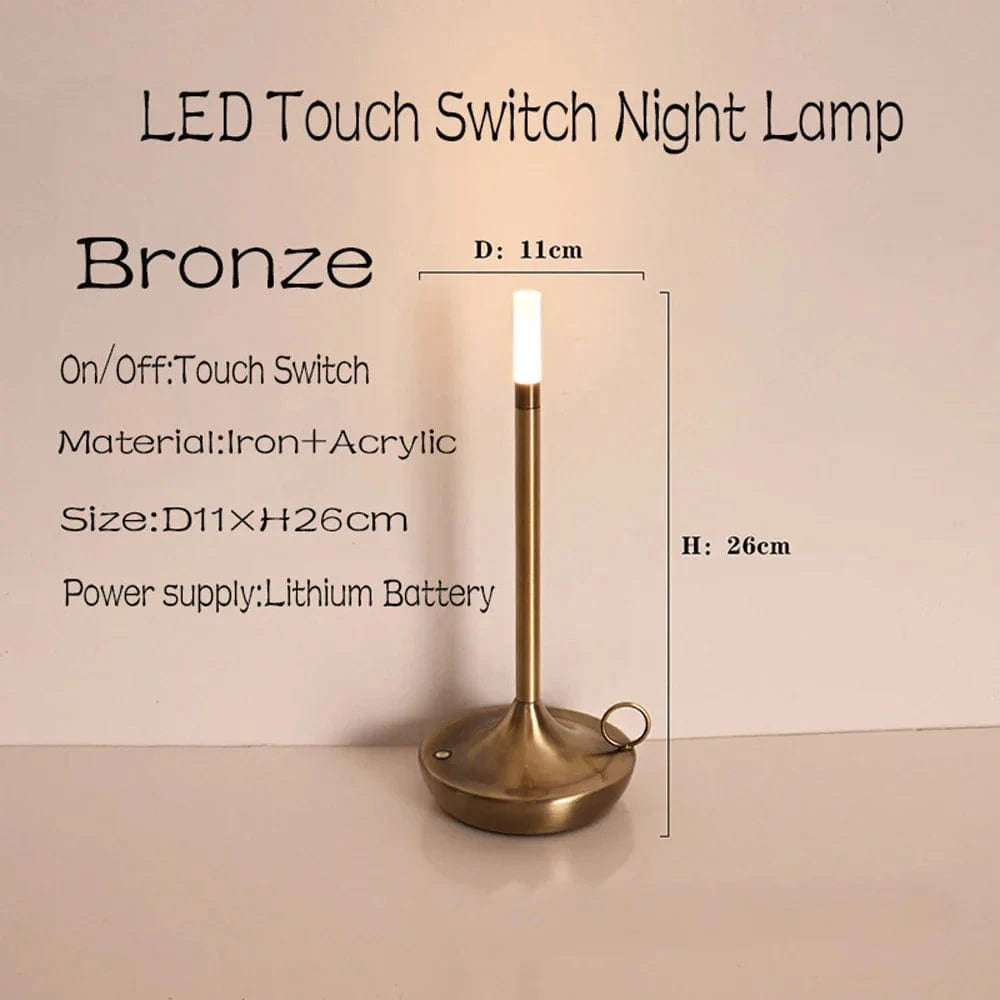 Lampe de Table Rechargeable LED - Atmosphère Créative