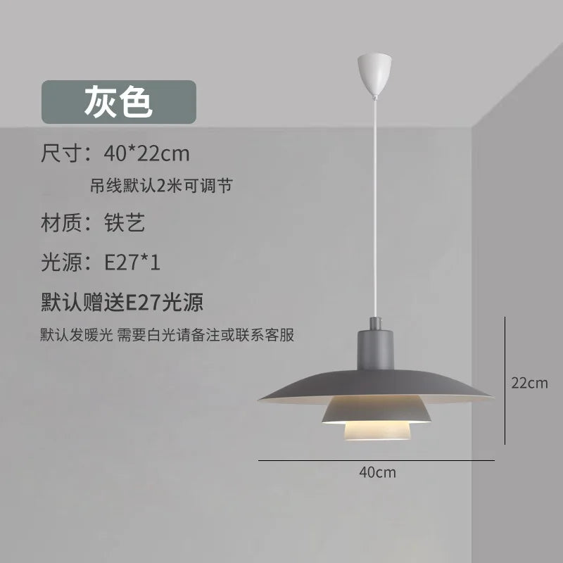 Lustre Danois Soucoupe Volante Créatif pour Café, Restaurant et Magasin