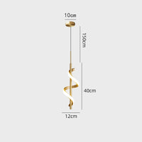 Suspension LED Design Ondulée Polino