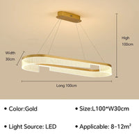 Lustre LED Anneaux Suspendu Nordique Moderne