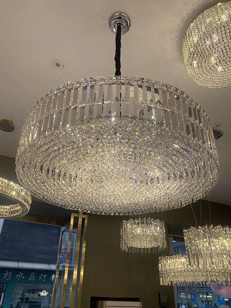 Lustre LED en Cristal K9 Rétro Moderne de Luxe 2024 - Édition Limitée