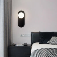Applique LED Moderne en Fer Noir et Doré
