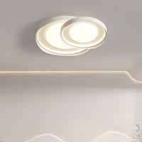 Plafonnier circulaire moderne en fer pour éclairage intérieur - Élégance lumineuse