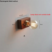 Applique Murale Vintage en Noyer Edison avec Interrupteur à Tirette - Édition Limitée